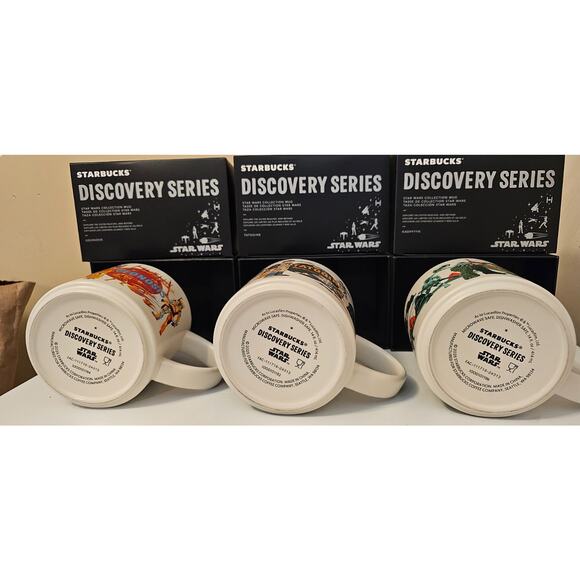 Disney Parks 2025 Starbucks May The 4th Star Wars Discovery Mug Set 3x IN HAND - Picture 3 of 3